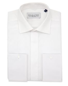 White Plain Front Dress Shirt