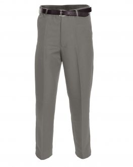 Taupe Polyester Flexi-Waist Trousers