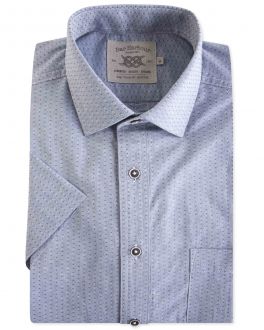 Blue Diamond Dobby Short Sleeve Casual Shirt