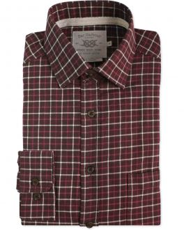 Red Triple Check Casual Shirt