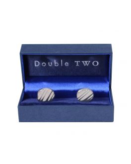 Silver Textured Cuff Links
