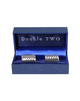 Silver Rectangle Cuff Links