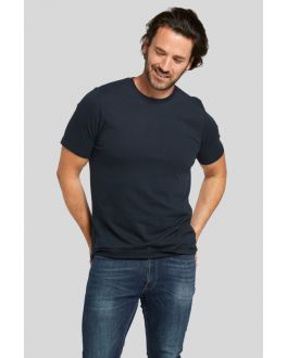 Double Two Navy Crew Neck Cotton T-Shirt