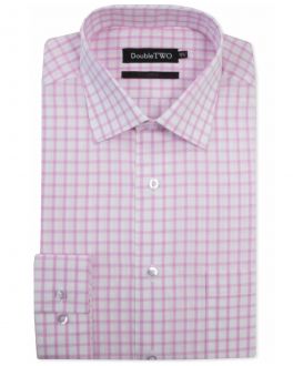 Pink Check Formal Shirt