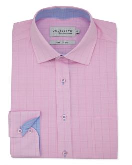 Pink Prince of Wales Check Shirt