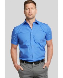 Double Two Cobalt Short Sleeve Non Iron Shirt