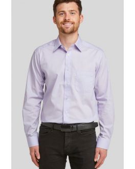 Big & Tall Lilac Classic Easy Care Long Sleeve Shirt