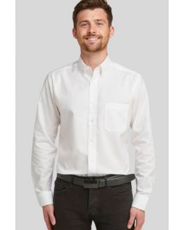 White Non-Iron Button Down Oxford Shirt