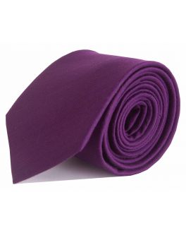 Purple Herringbone Bamboo Tie