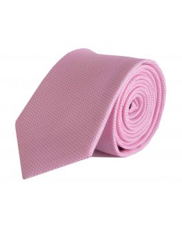 Pink and White Check Bamboo Tie