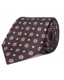 Black Printed Spotted Tie