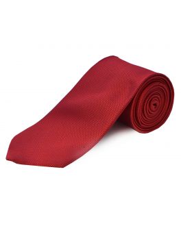 Red Extra Long Silk Tie 