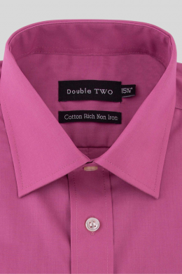 Dusky Pink Long Sleeve Non-Iron Shirt