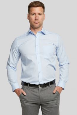 New Blue Long Sleeve Non-Iron Shirt