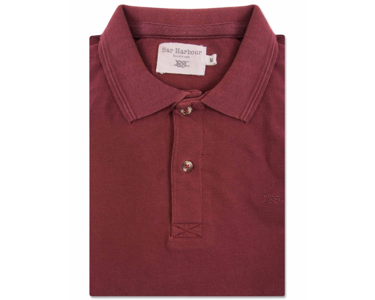 Red Knot Cotton Polo Shirt | Bar Harbour | Double TWO