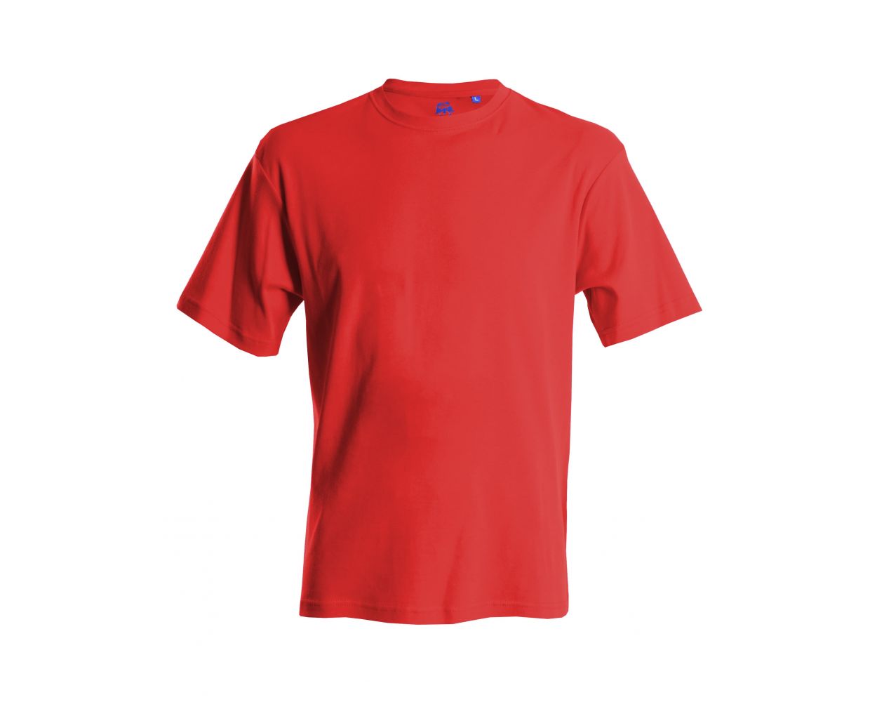 Men's Bar Harbour Plain Red Ribbed Neck T-Shirt | Double TWO