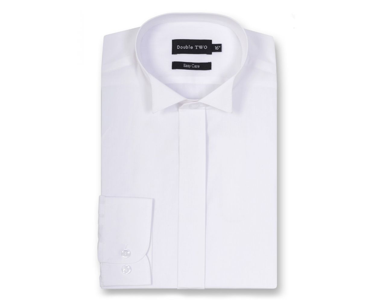 Brand new Men's White Wing Collar Shirts Double Two with fly front. 