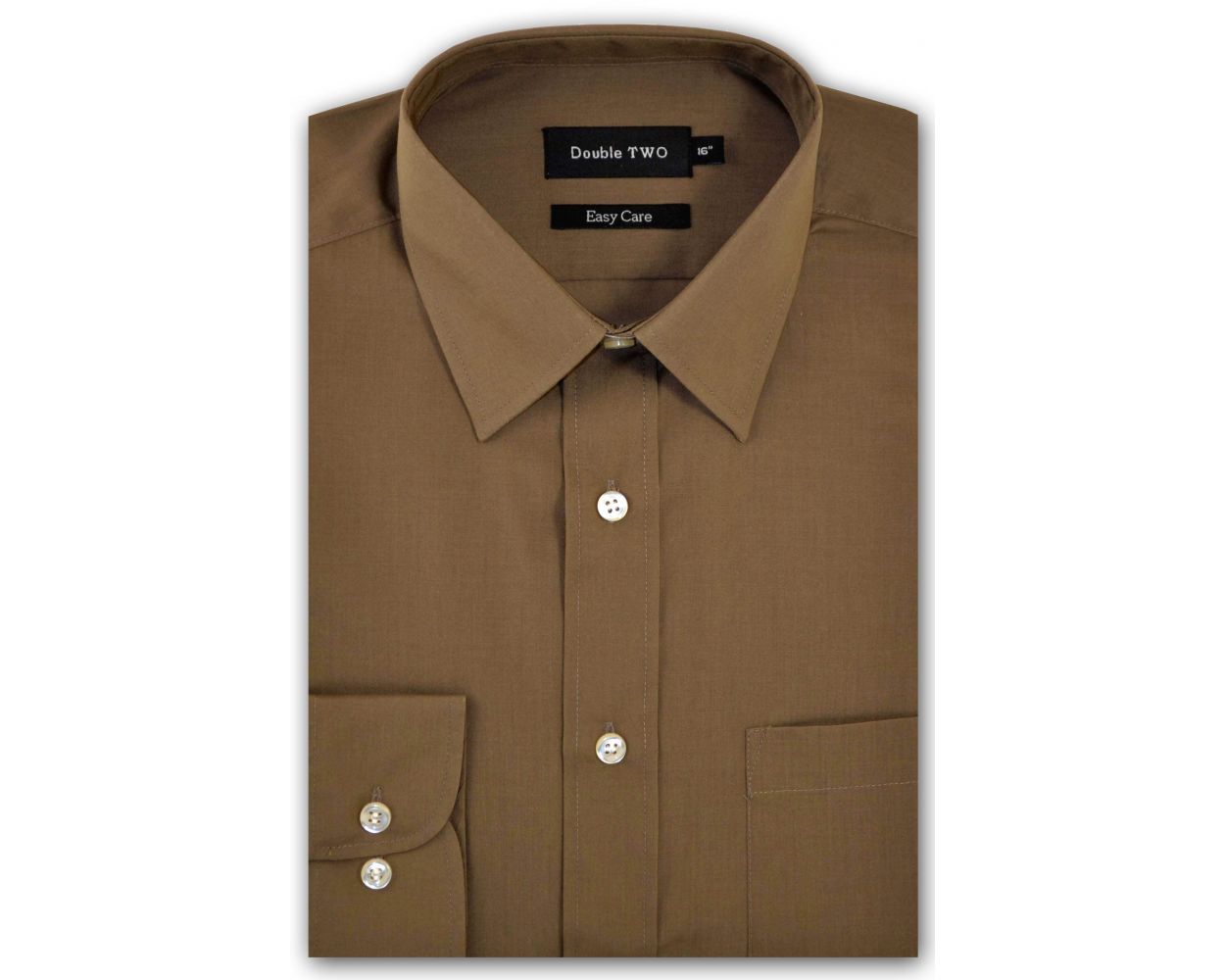 mens long sleeve light brown disco shirt Beige mens' polyester and cotton shirt with long collar points mens tan 1970's dress shirt