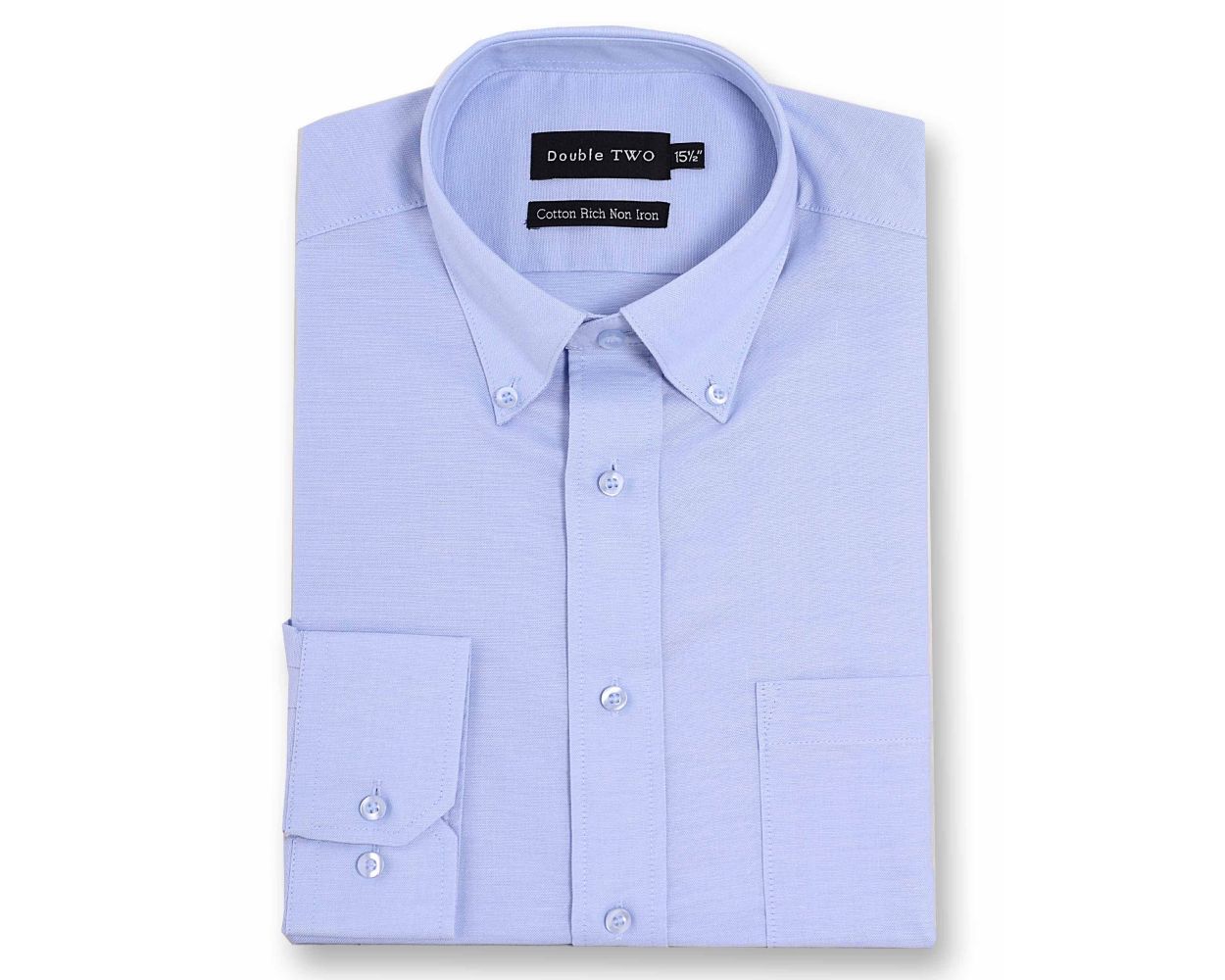 Vintage DUCHAMP London Mens Shirt Blue Long Sleeve Shirt Oxford Button Down Size L