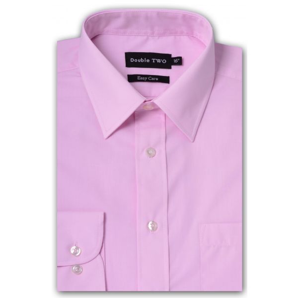 Pink Classic Easy Care Long Sleeve Shirt